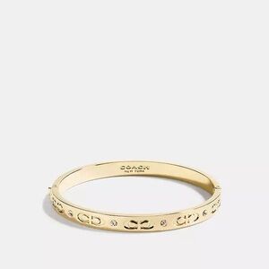 Coach Gold and Black Bangle